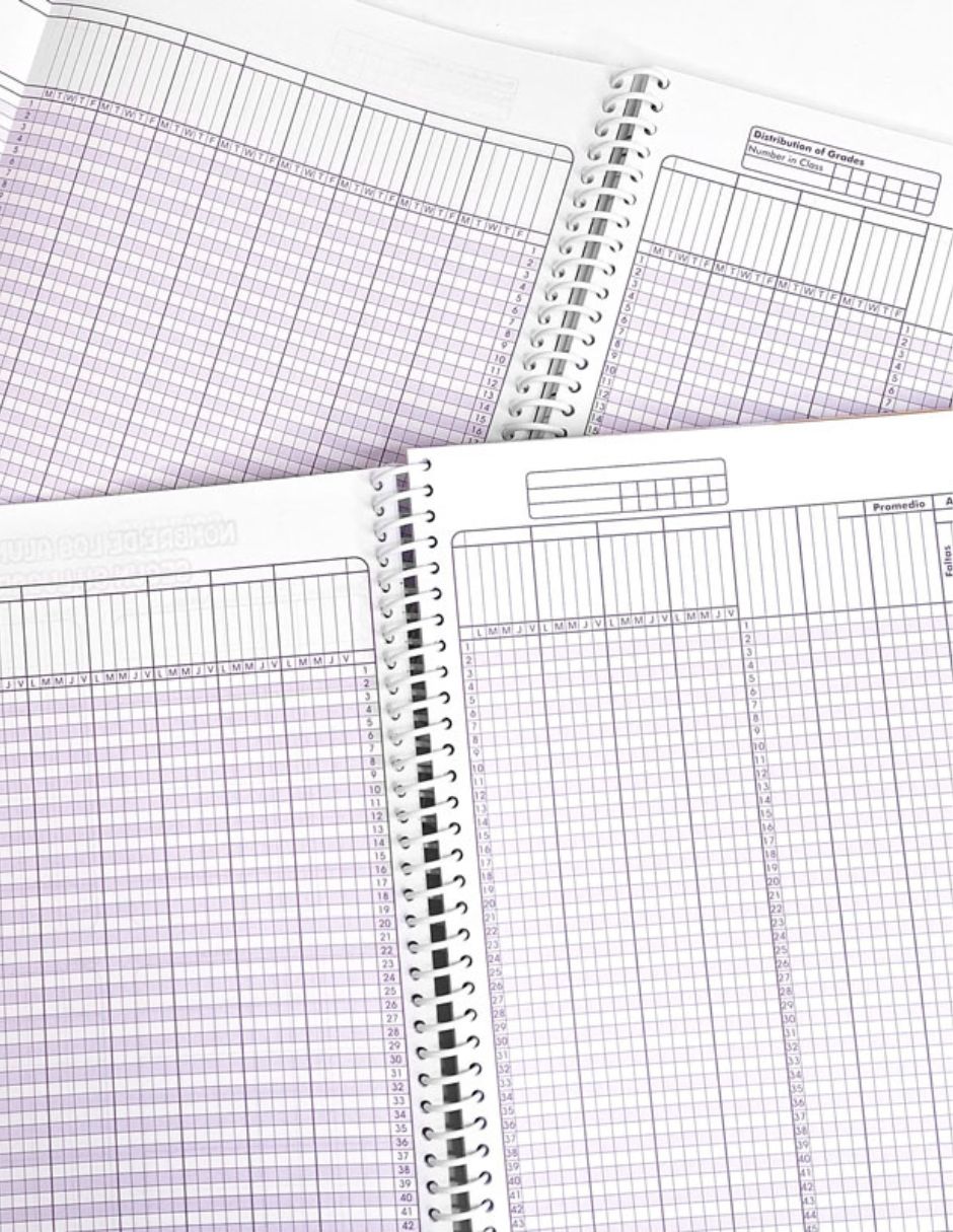 Libreta la casa de la ed a rayas cuadro chico punteada y blanca 2