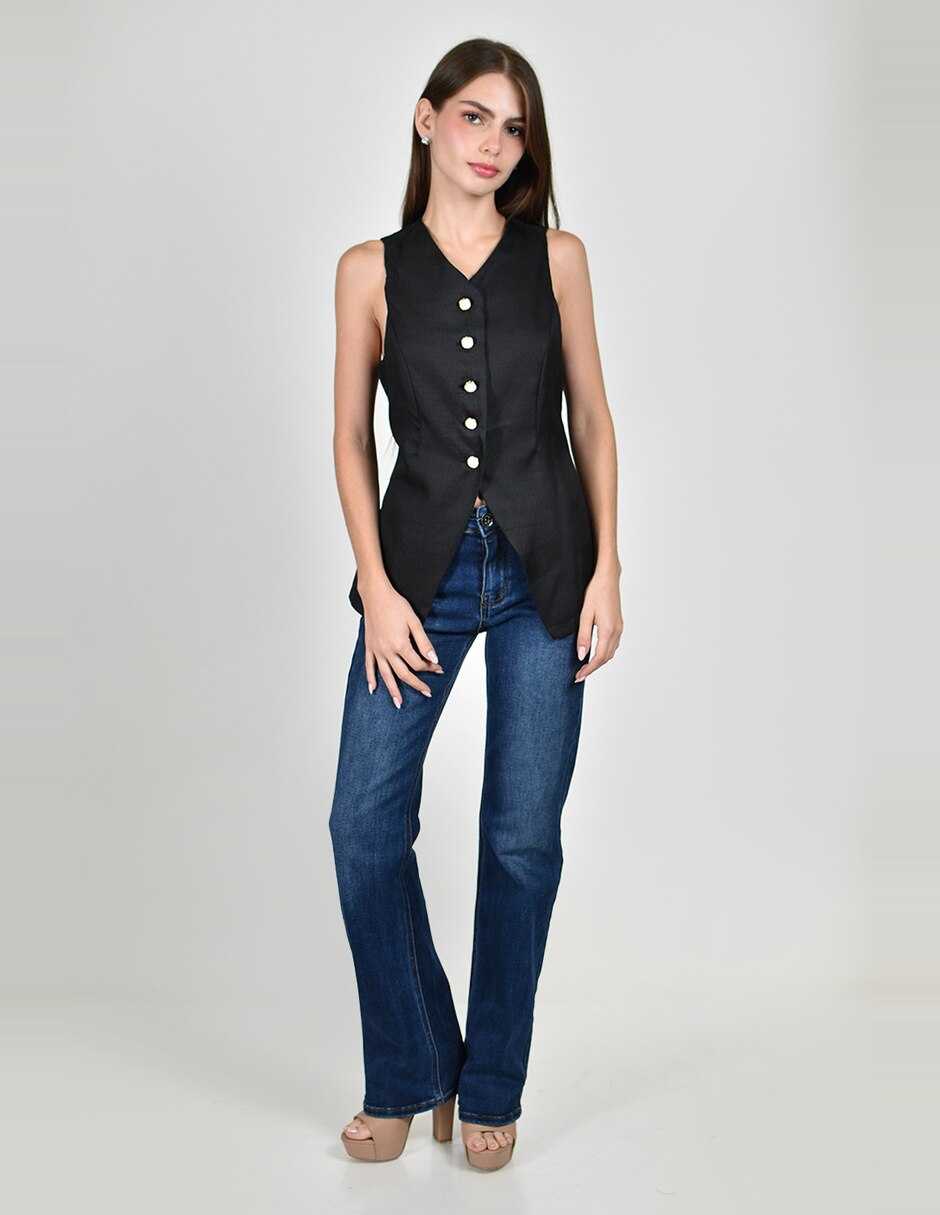 Blusa roman fashion sin manga para mujer 4