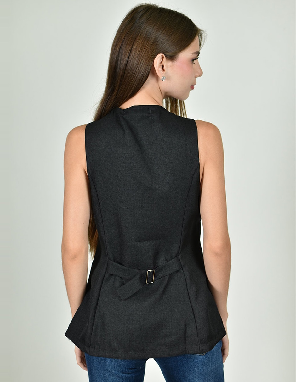 Blusa roman fashion sin manga para mujer 5