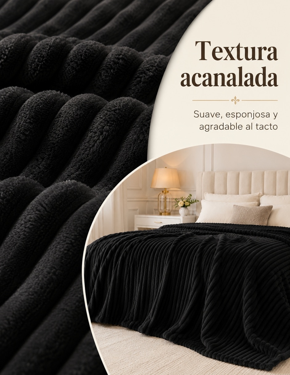 Cobertor Carla Depot estampado texturizado 2