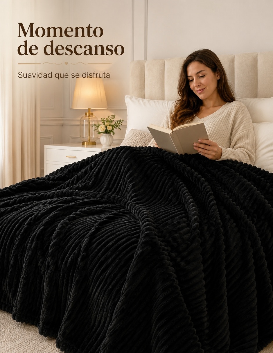 Cobertor Carla Depot estampado texturizado 4