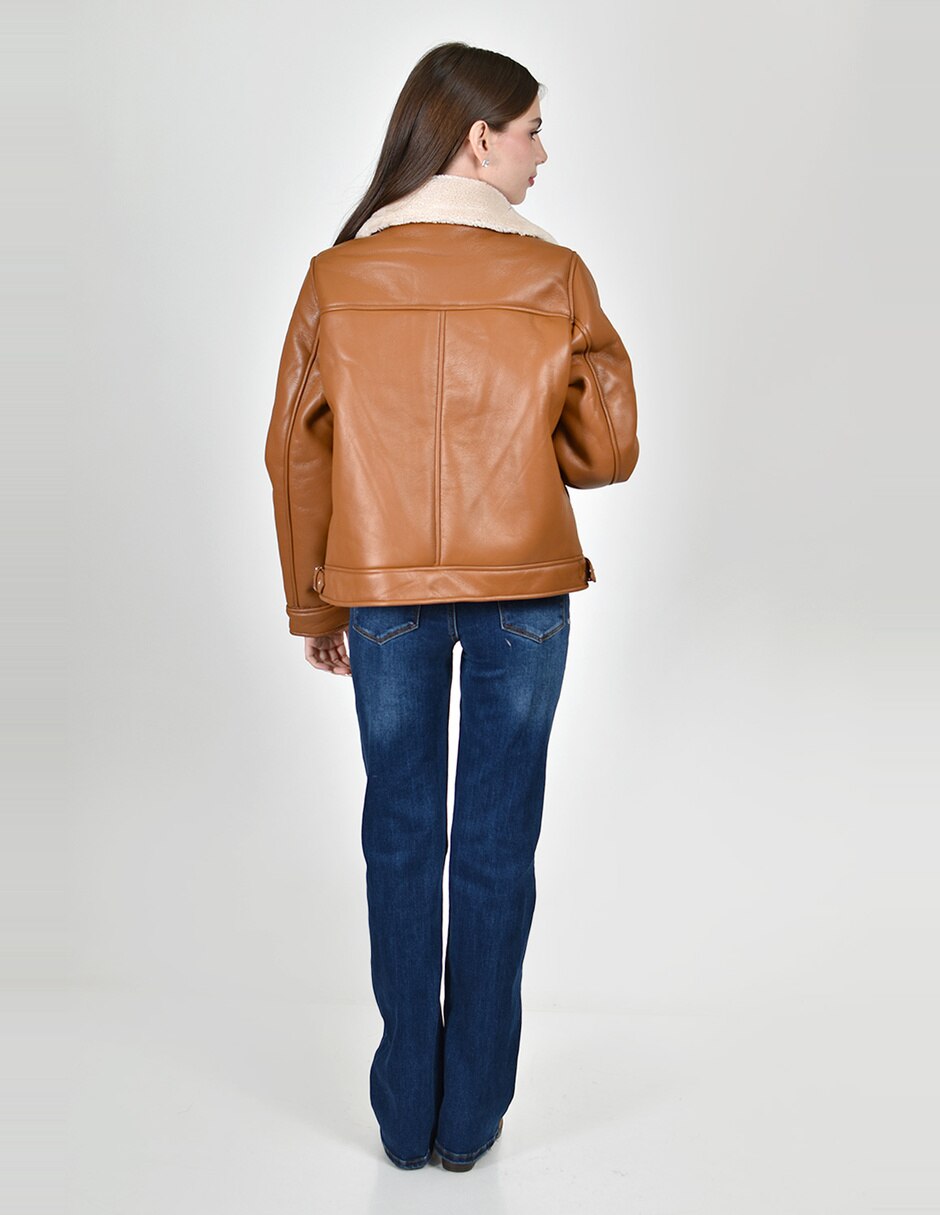 Chamarra casual roman fashion para mujer 4