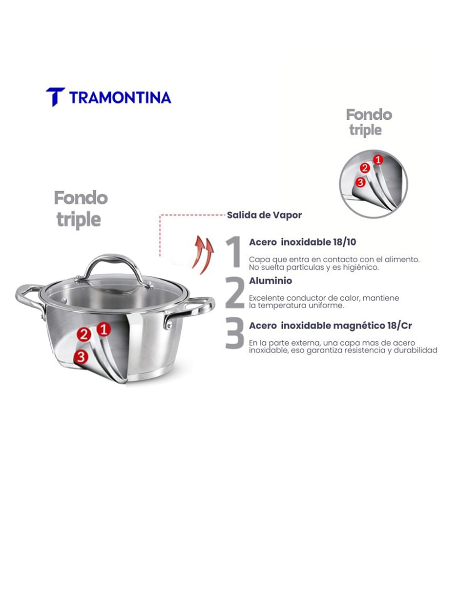 Batería de cocina de aluminio 17 piezas 8