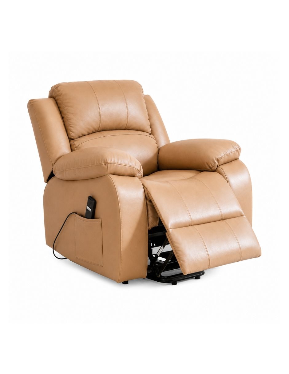 Reclinable Blue Romm de vinipiel