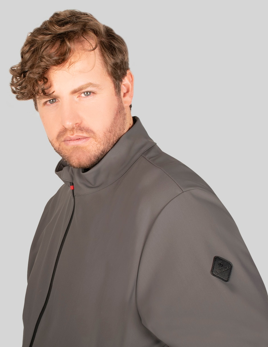 Chamarra casual greenlander plus size con bolsillos para hombre 4