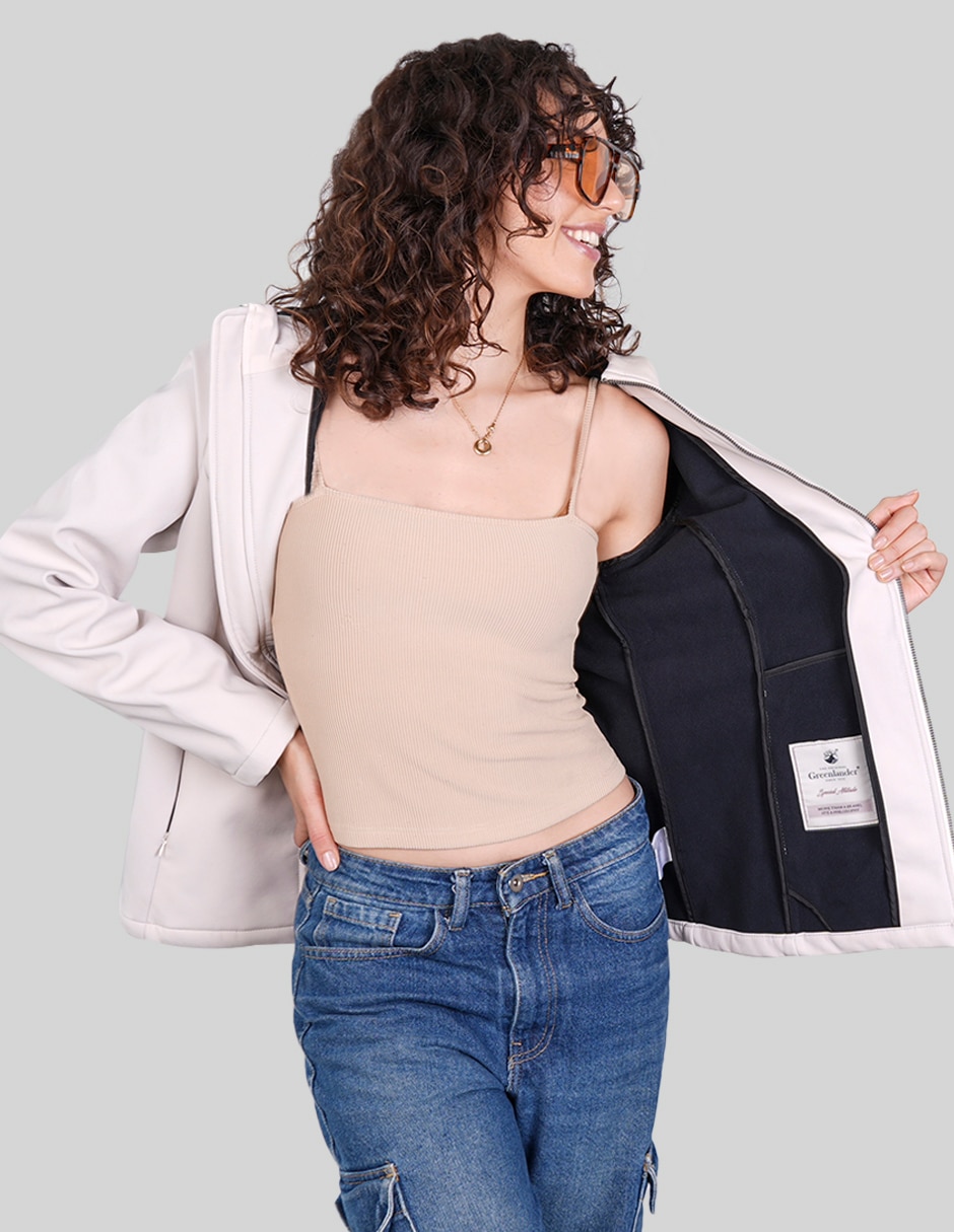Chamarra casual greenlander softshell para mujer 2