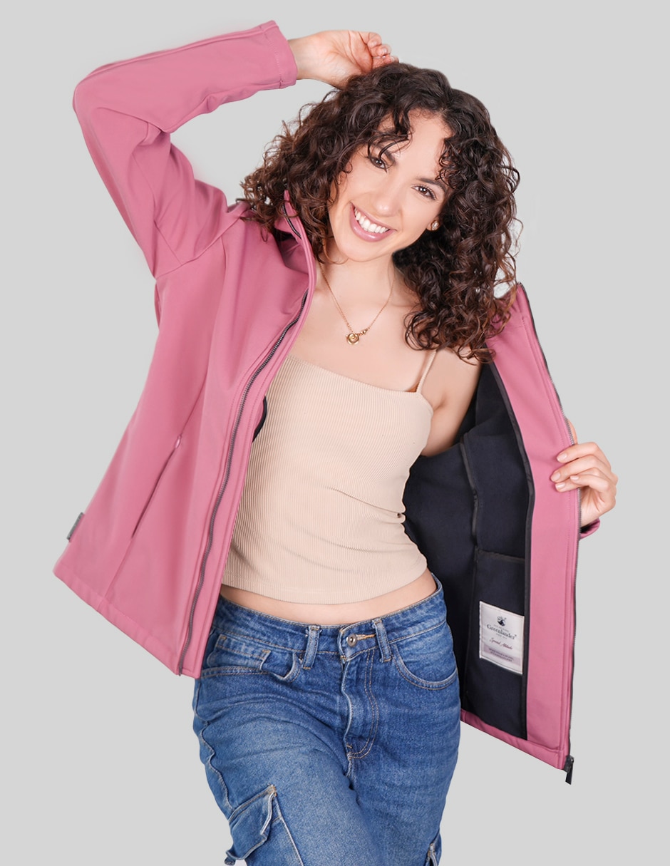Chamarra casual greenlander softshell para mujer