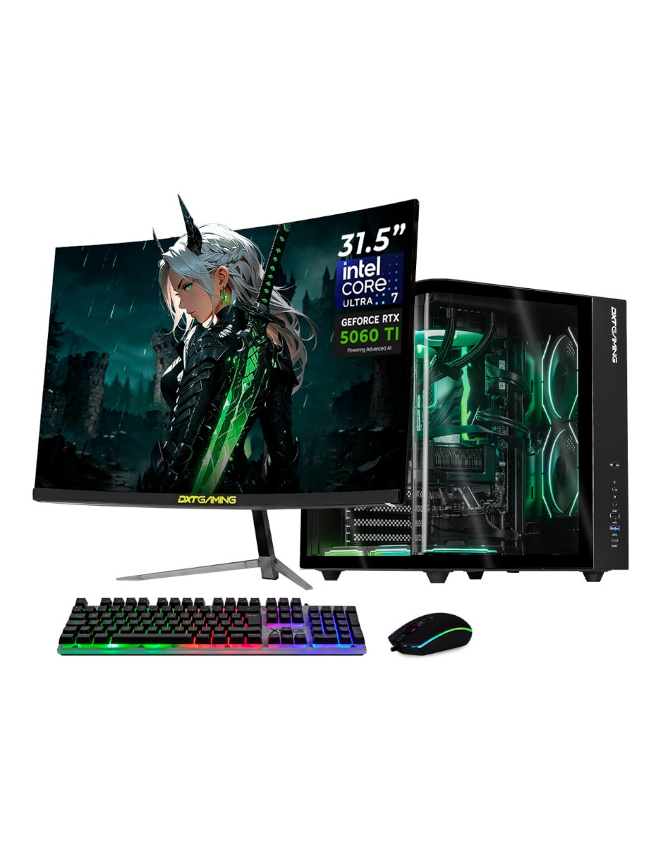 Computadora gamer 31.5 pulgadas Full HD Intel core ultra 7 NVIDIA GeForce RTX 5060 Ti 16 GB RAM 1 TB Computadora gamer 31.5 pulgadas Full HD Intel core ultra 7 NVIDIA GeForce RTX 5060 Ti 16 GB RAM 1 TB
