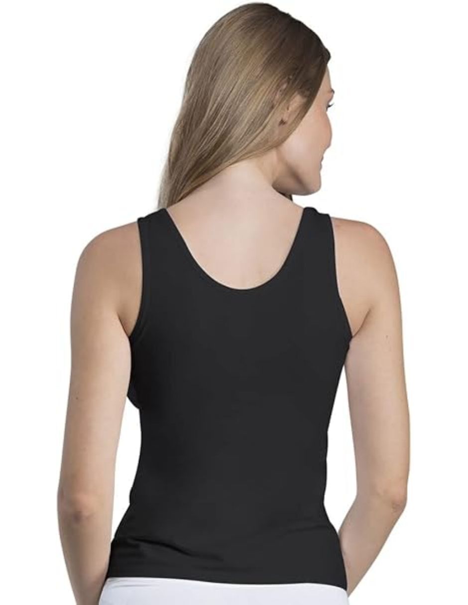 Camiseta cuello v sin manga de algodón pima 4