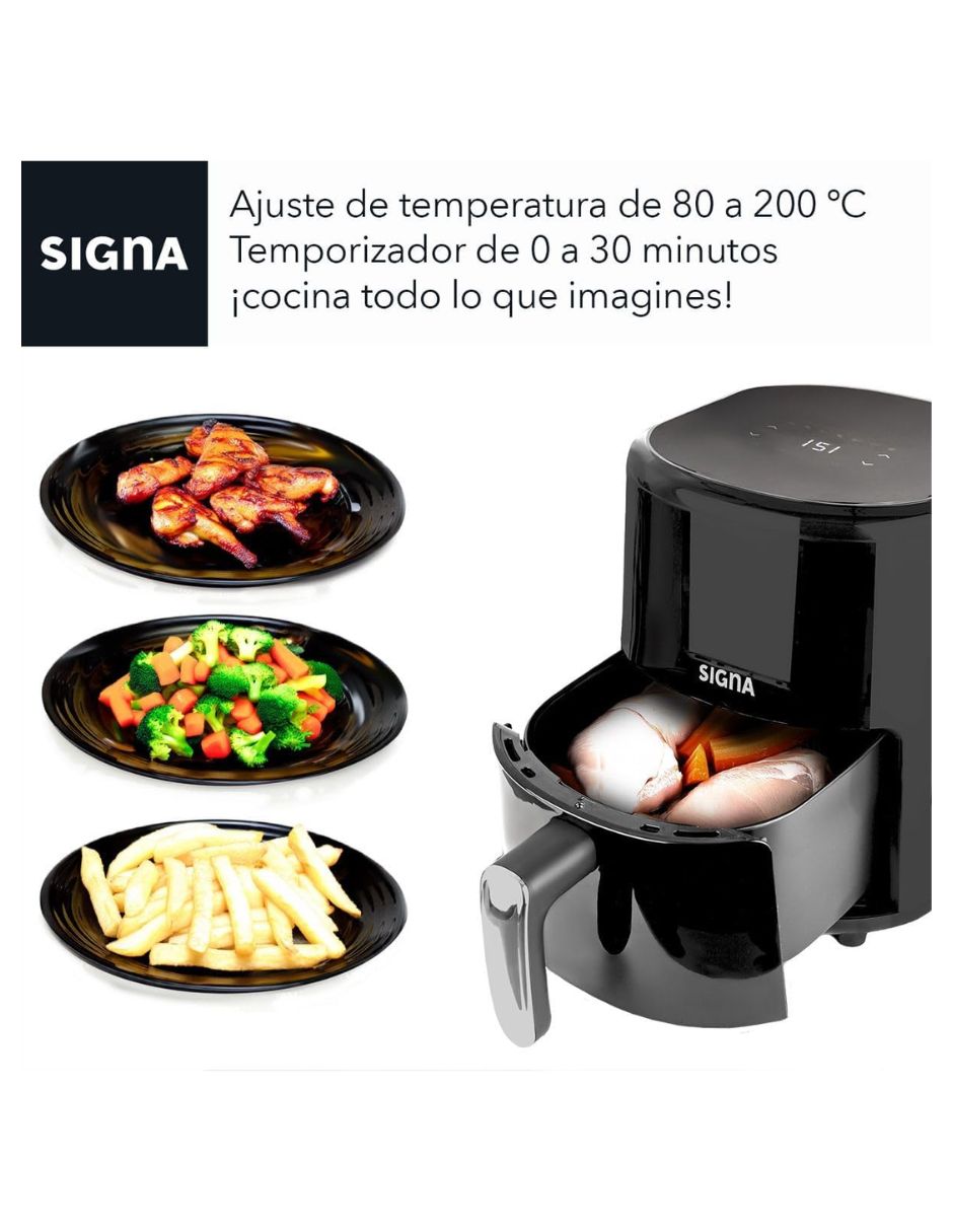 Freidora de aire con compartimento único 5 L 2