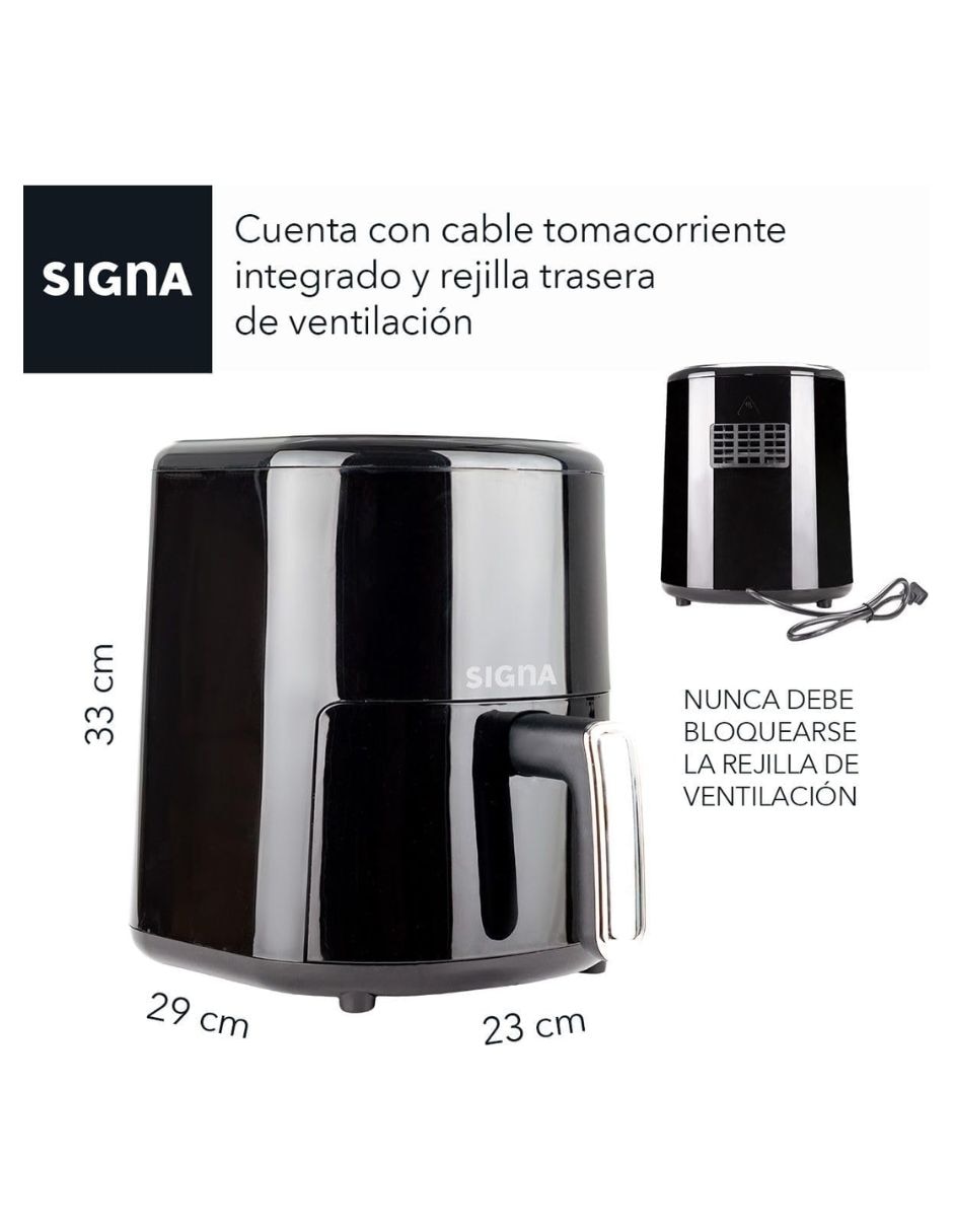 Freidora de aire con compartimento único 5 L 7