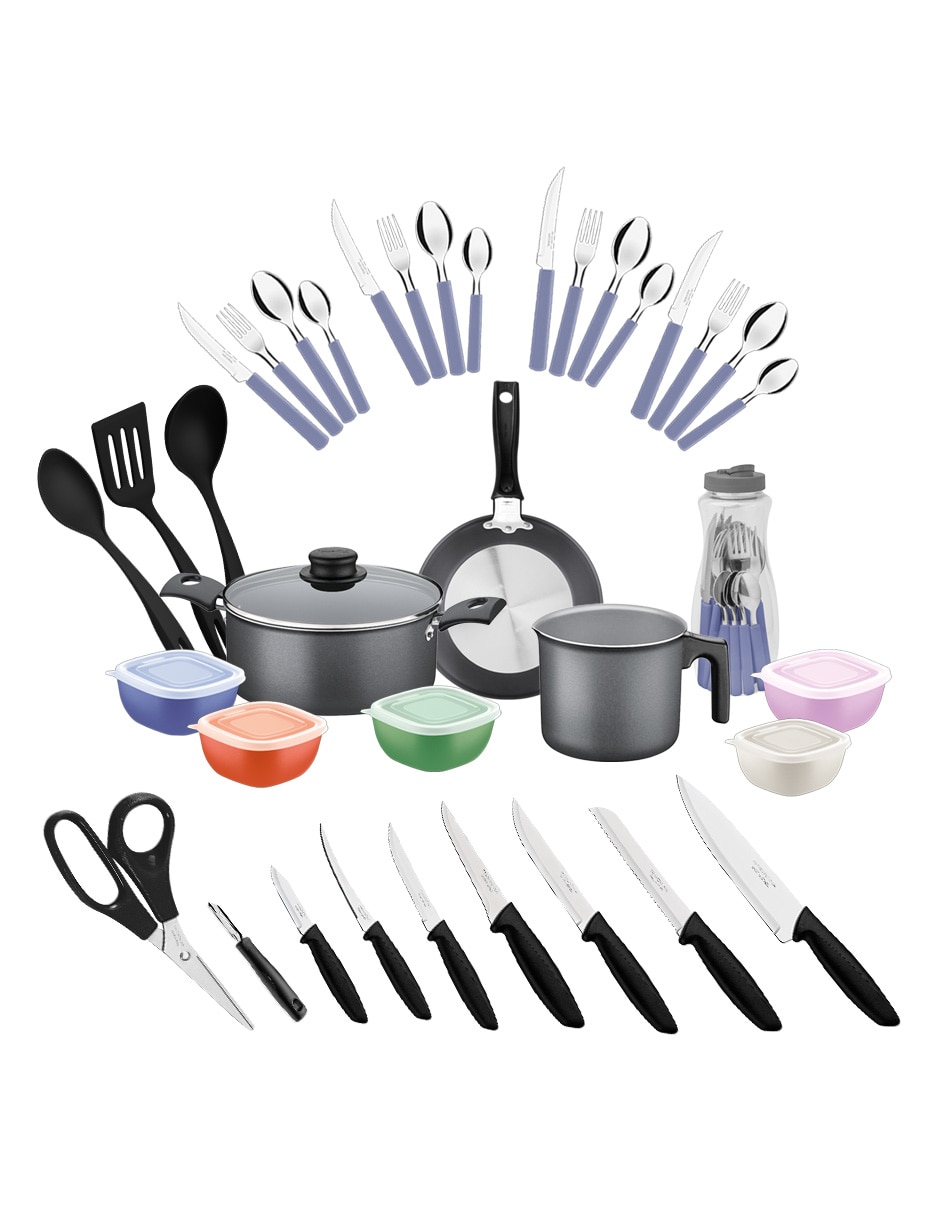 Batería de cocina de aluminio antiadherente Starflon Max 38 piezas Batería de cocina de aluminio antiadherente Starflon Max 38 piezas