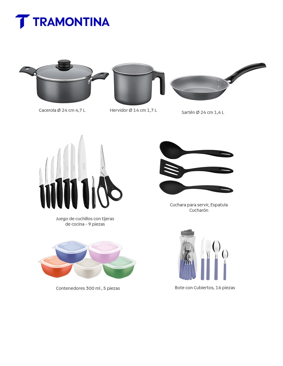 Batería de cocina de aluminio antiadherente Starflon Max 38 piezas 7