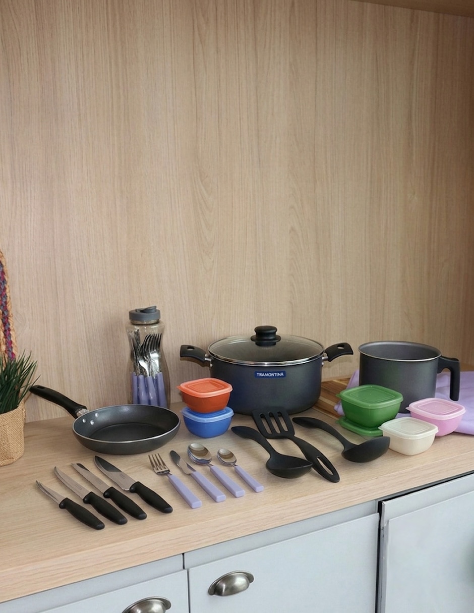 Batería de cocina de aluminio antiadherente Starflon Max 38 piezas 3