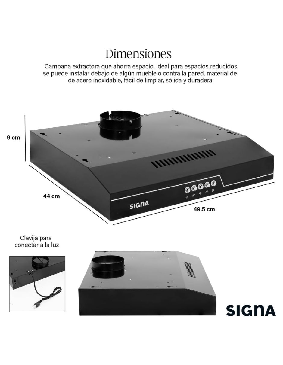 Campana de pared de cristal templado 9