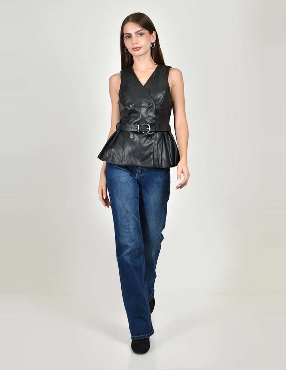 Chaleco roman fashion impermeable para mujer 4