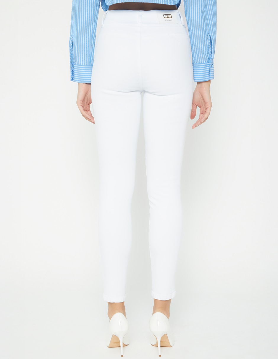 jeans skinny cintura alta studio f para mujer 2