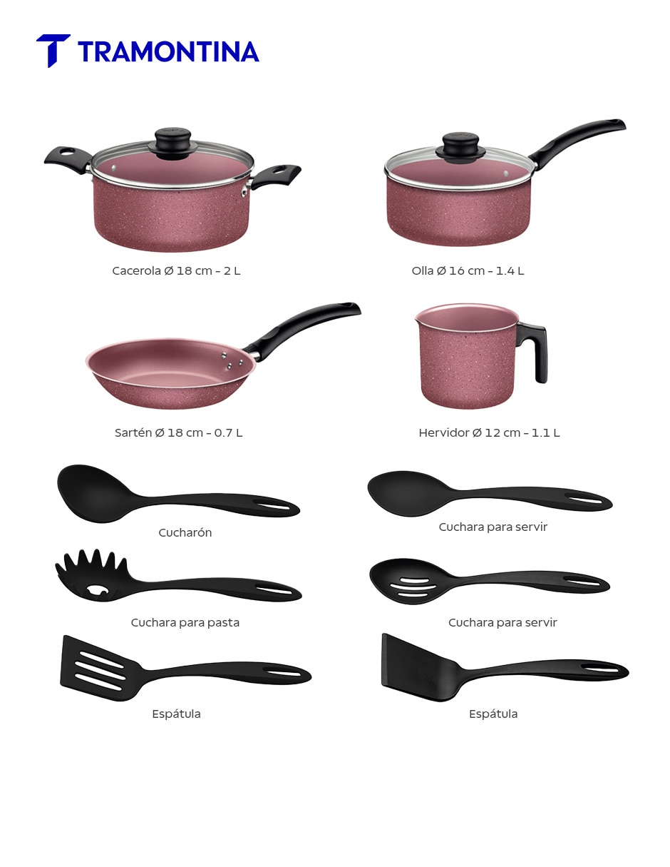 Batería de cocina de aluminio antiadherente Starflon Max 12 piezas 7