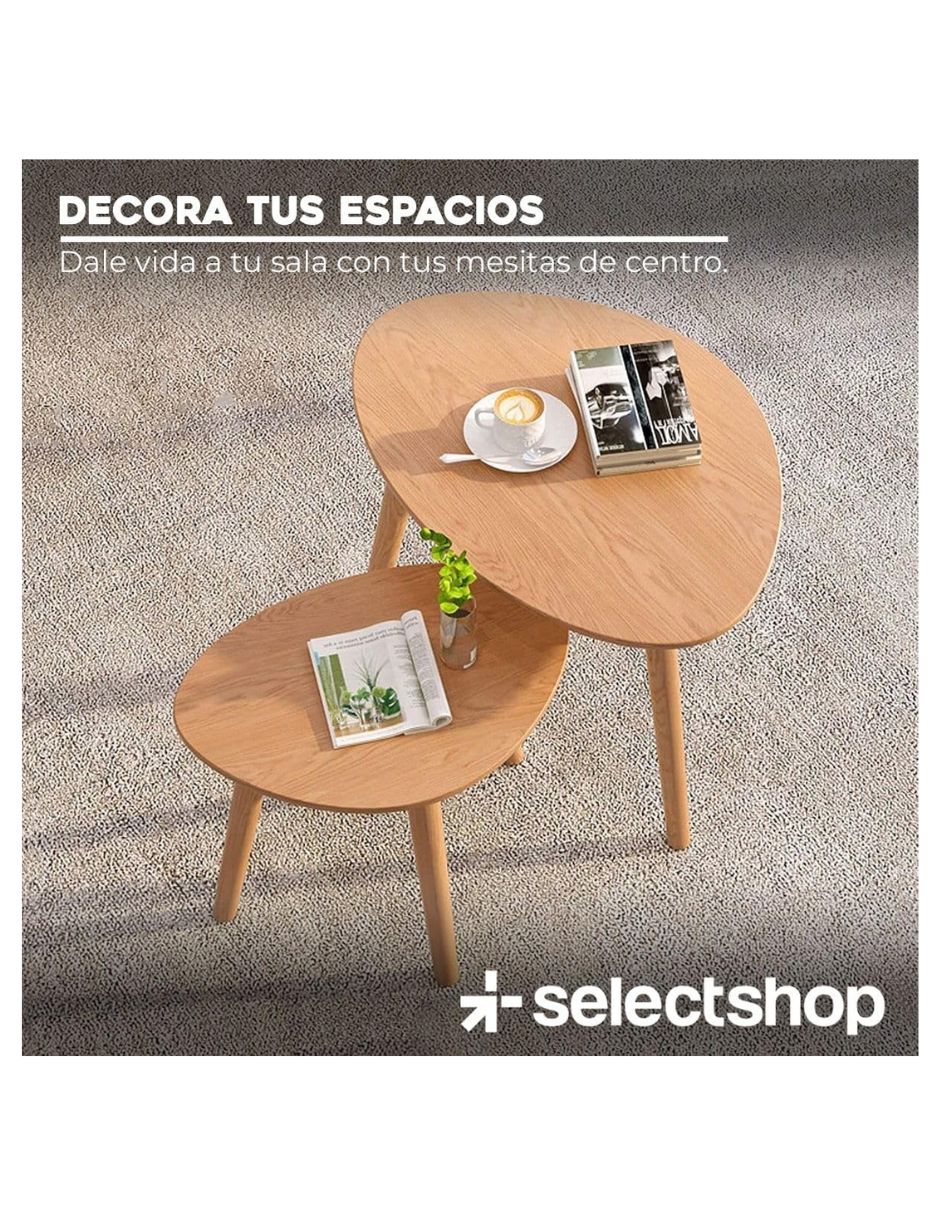 Juego de mesas para áreas múltiples de mdf 2 piezas 6