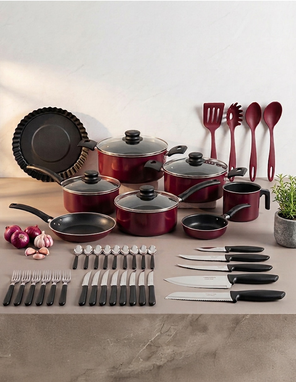 Batería de cocina de aluminio antiadherente Starflon Max 45 piezas 7