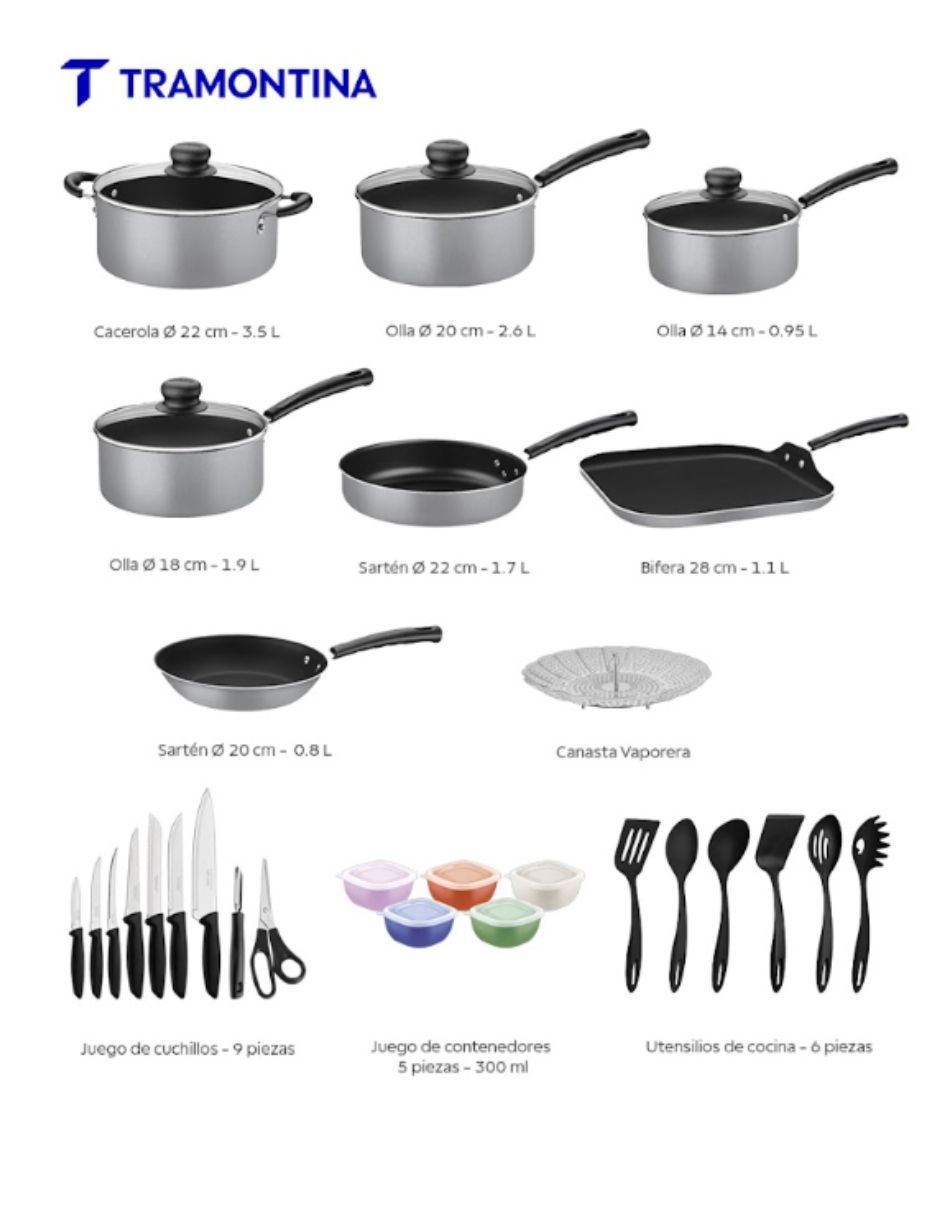 Batería de cocina de aluminio antiadherente Starflon Max 32 piezas 8