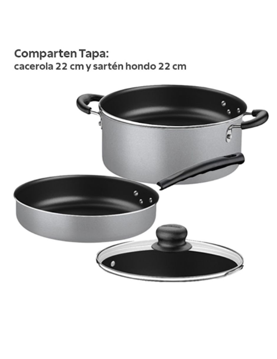 Batería de cocina de aluminio antiadherente Starflon Max 32 piezas 5