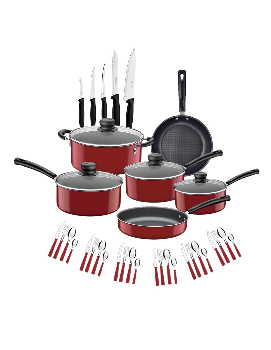 Batería de cocina de aluminio antiadherente Starflon Max 39 piezas