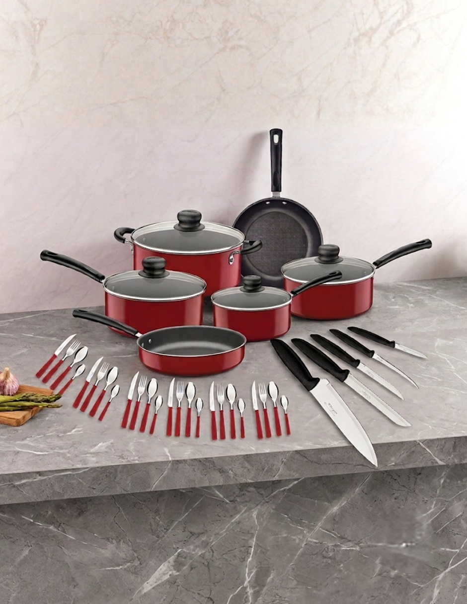 Batería de cocina de aluminio antiadherente Starflon Max 39 piezas 7