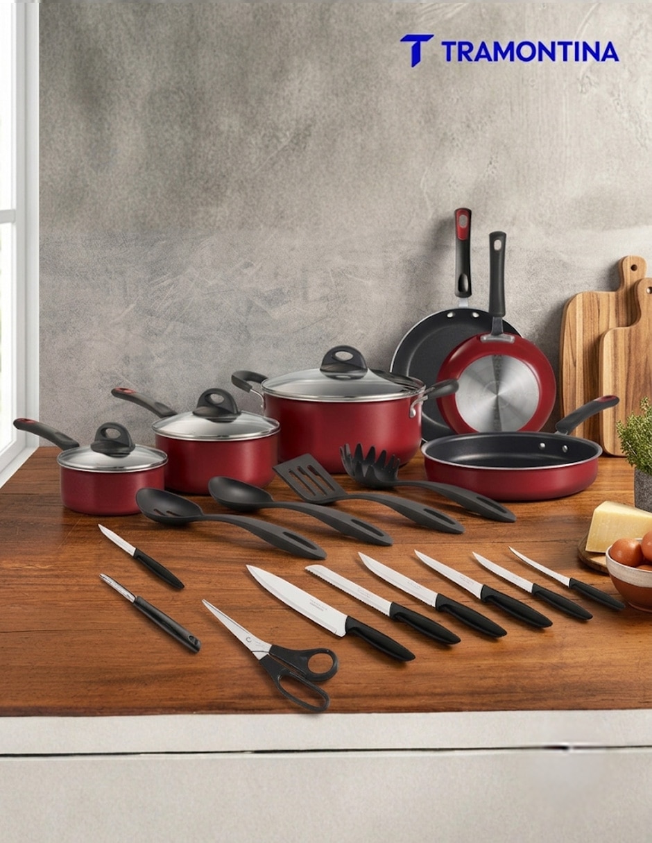 Batería de cocina de aluminio antiadherente Starflon Max 22 piezas 6