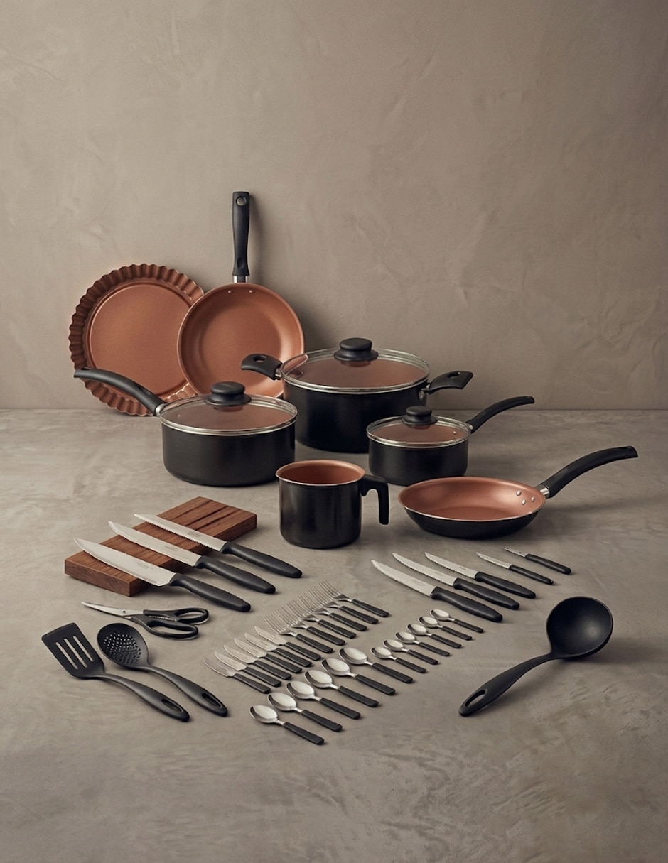 Batería de cocina de aluminio antiadherente Starflon Max 46 piezas 7