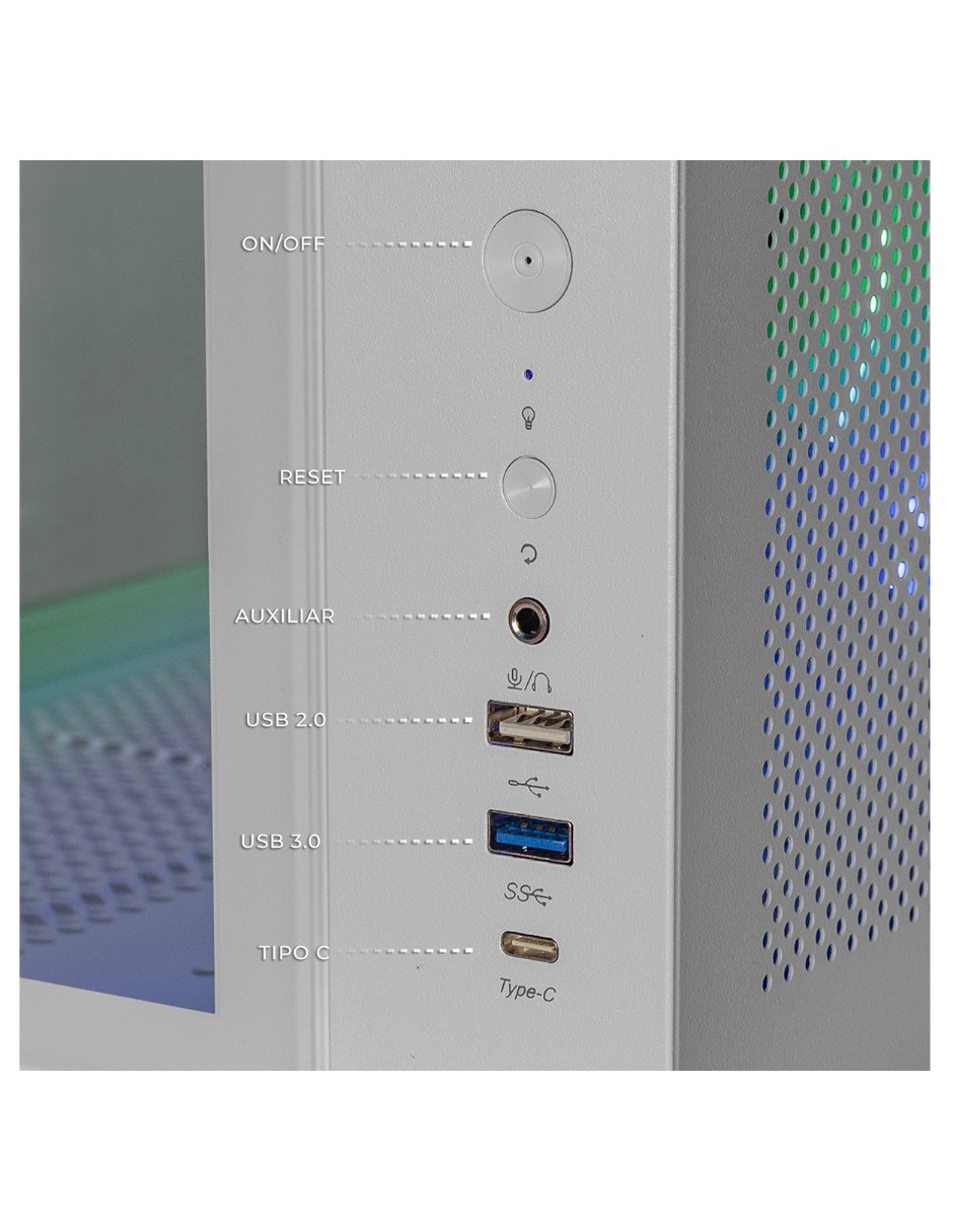 Computadora gamer DXT Gaming DXTU516GB55060TITPW Intel core ultra 5 NVIDIA GeForce RTX 5060 Ti 16 GB RAM 1 TB