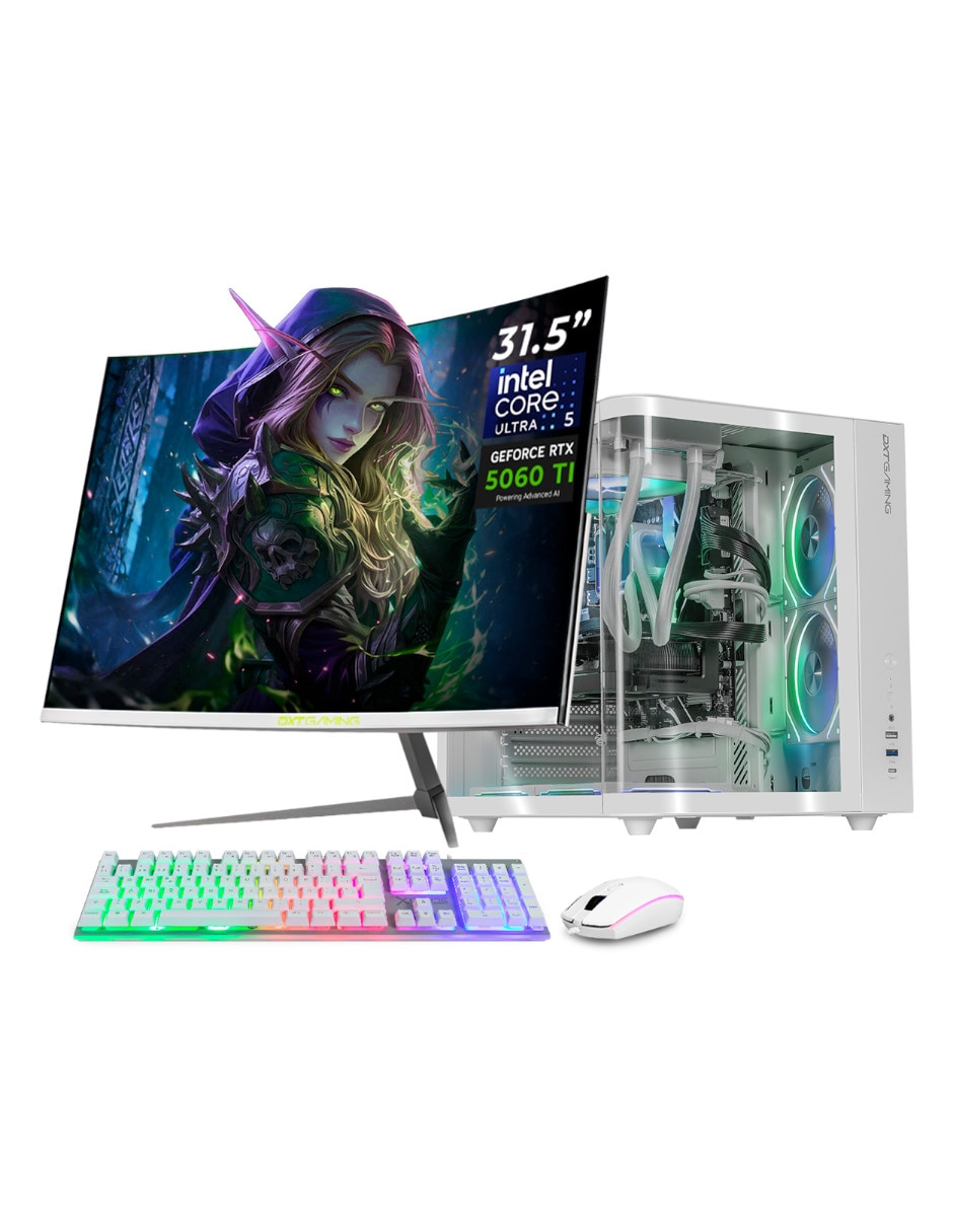 Computadora gamer 31.5 pulgadas Full HD Intel core ultra 5 NVIDIA GeForce RTX 5060 Ti 16 GB RAM 1 TB