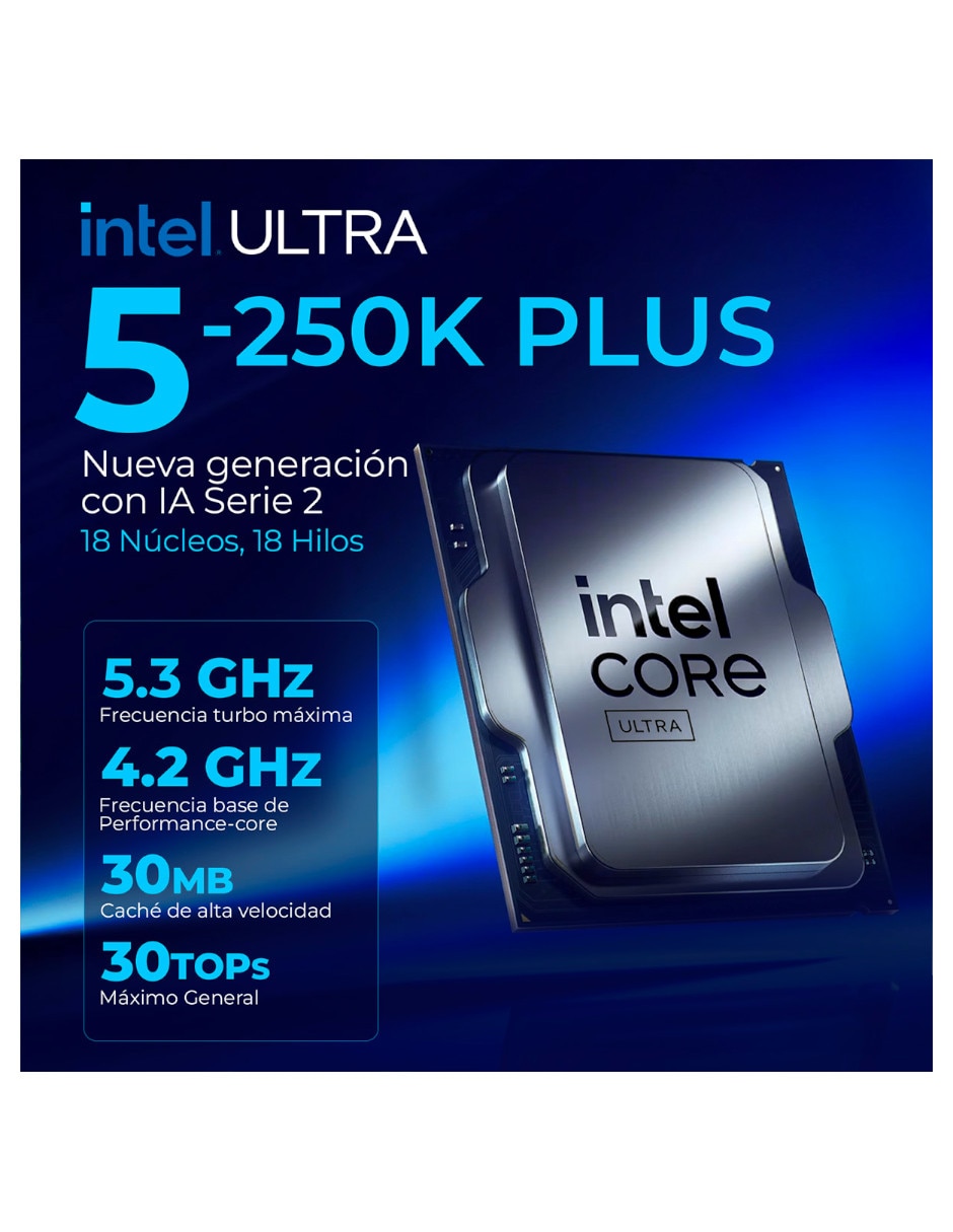 Computadora gamer 31.5 pulgadas Full HD Intel core ultra 5 NVIDIA GeForce RTX 5060 Ti 16 GB RAM 1 TB 6