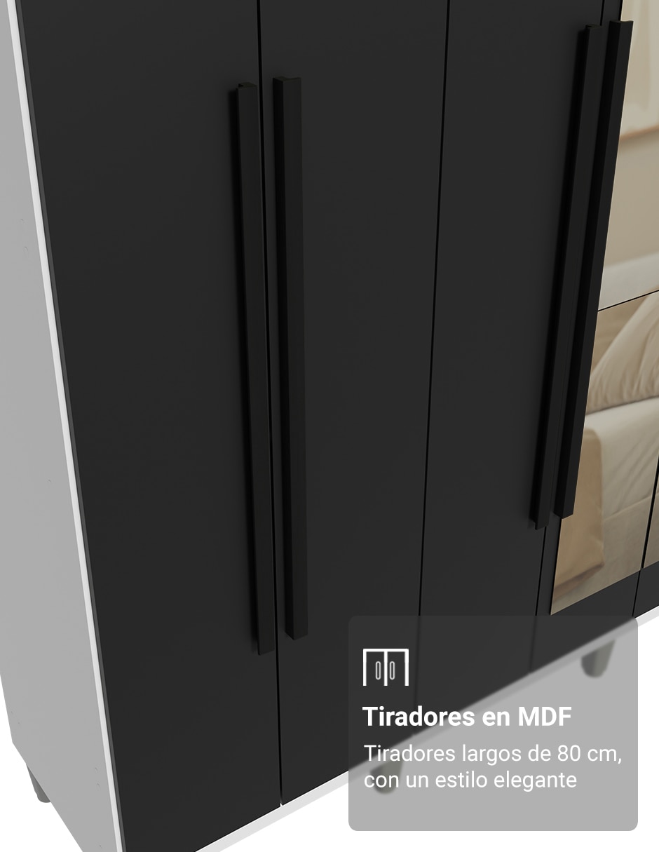 Ropero armable Madesa 1107K82E4GL2CP de MDP 4