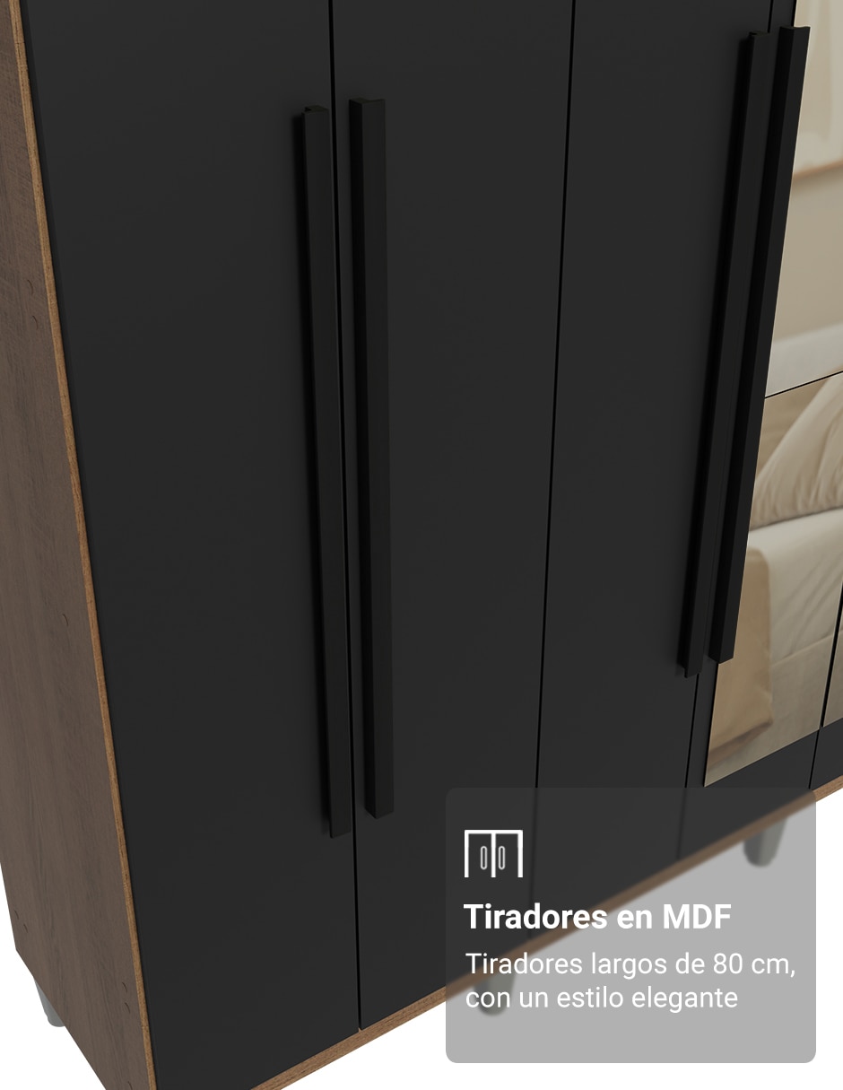 Ropero armable Madesa 1107L32E4GL1CP de MDP 4