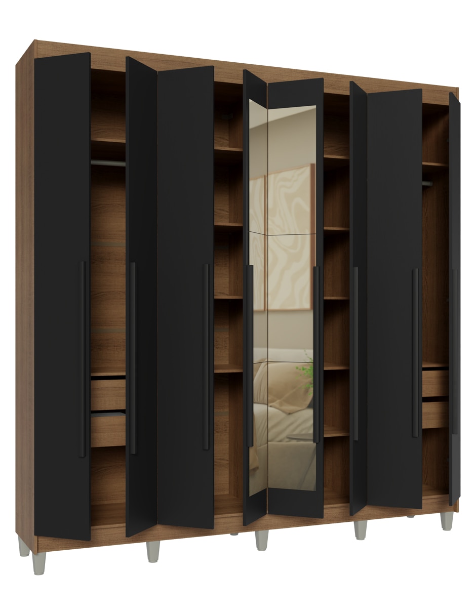 Ropero armable Madesa 1107L32E4GL1CP de MDP 6