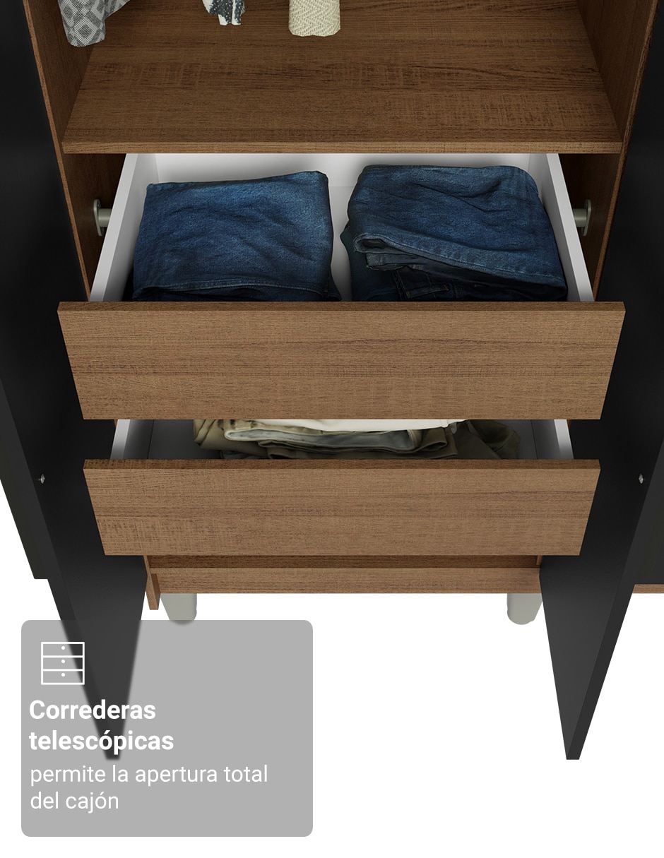 Ropero armable Madesa 1107L34GL1CP de MDP 7
