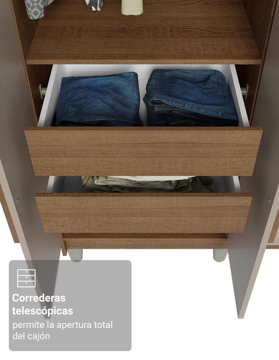 Ropero armable Madesa 1107K94GL1CP de MDP 8