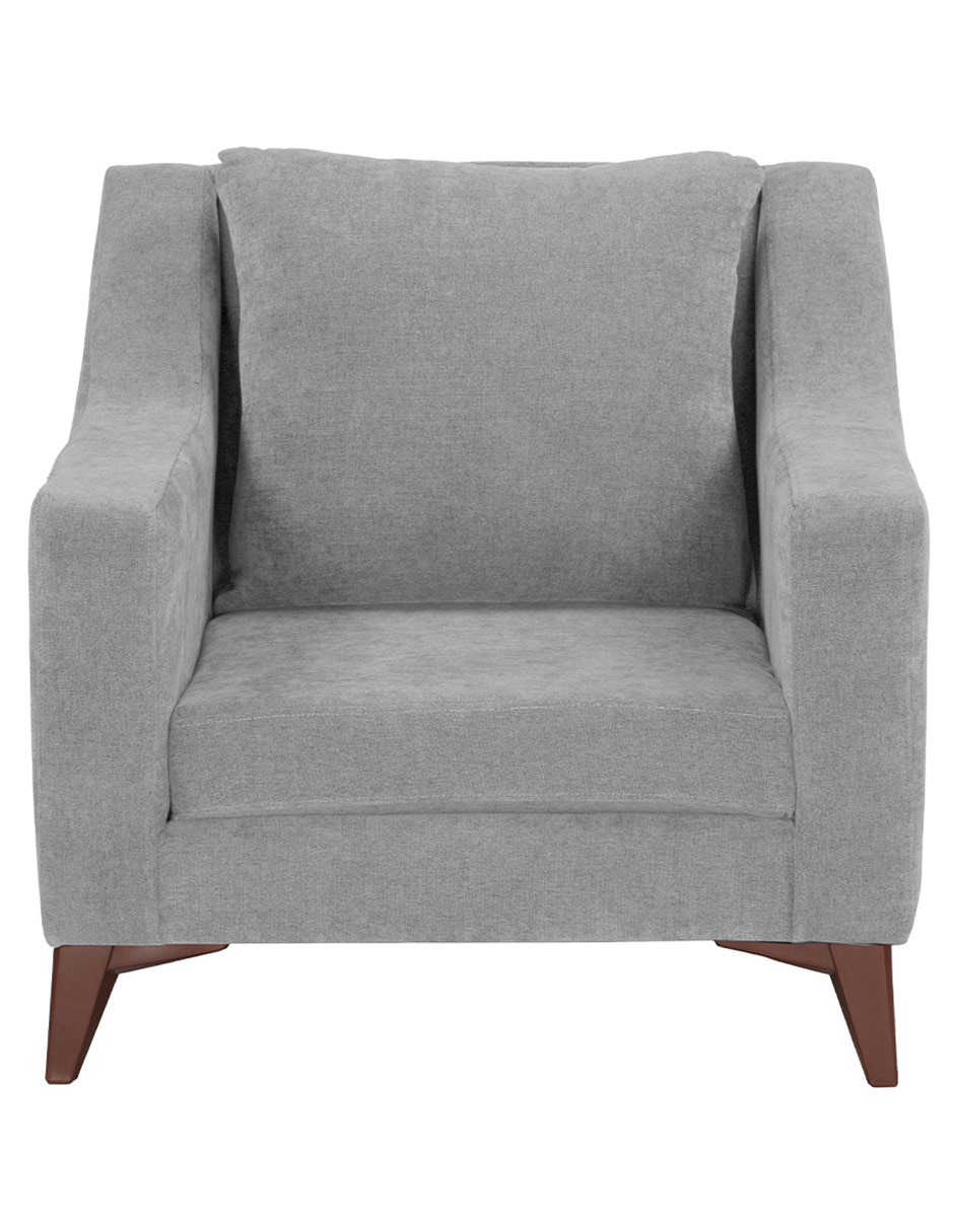 Sillón de madera y tela 1