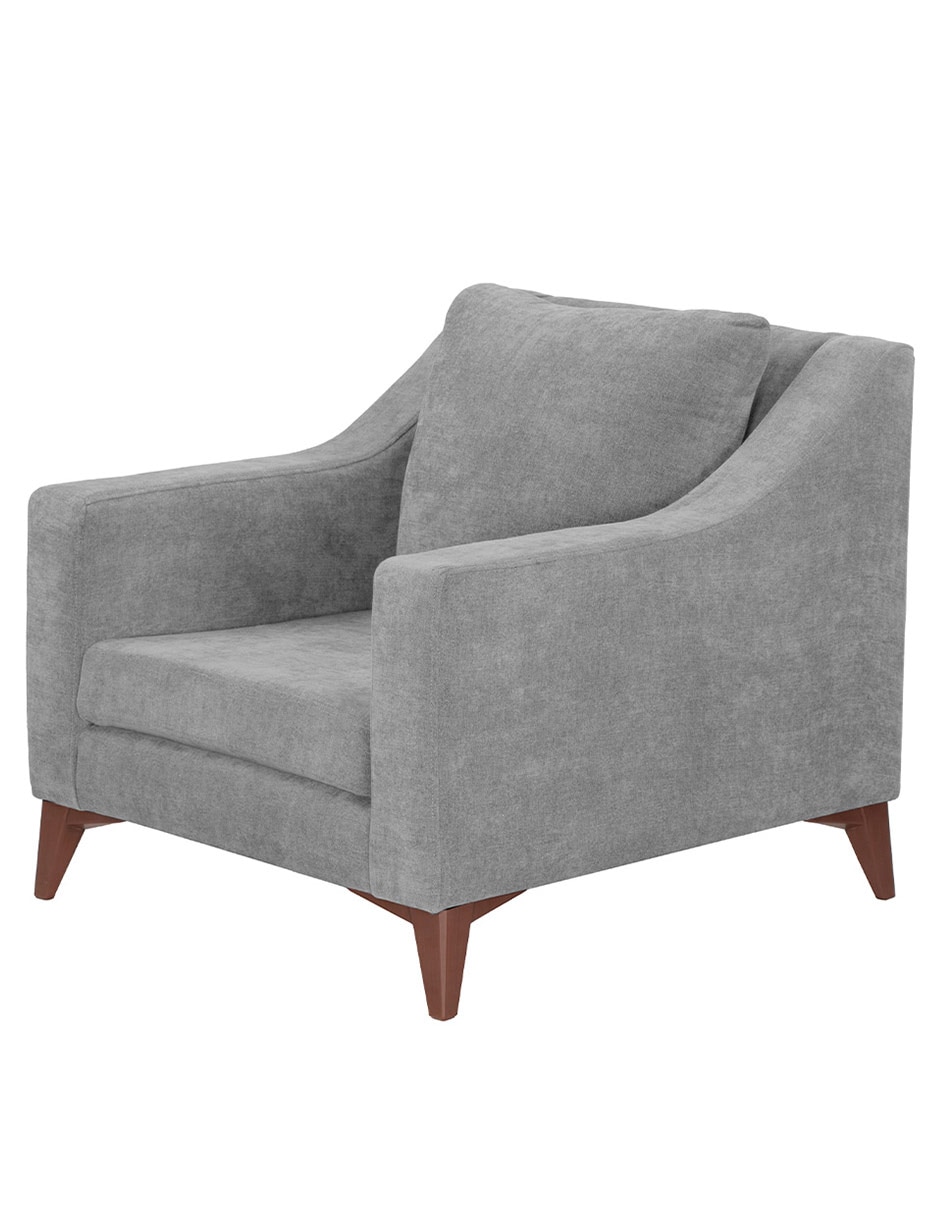 Sillón de madera y tela 5