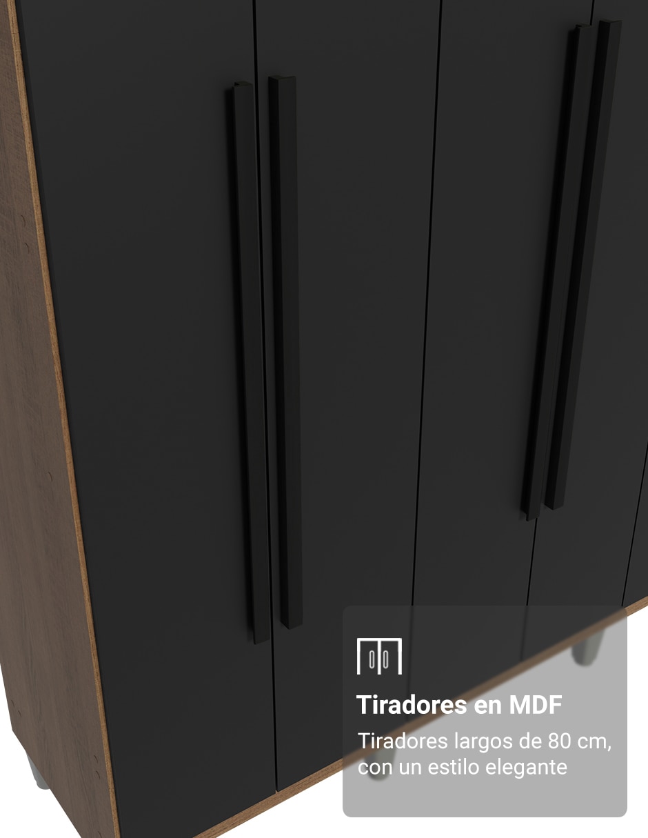 Ropero armable Madesa 1107L34GL3CP de MDP 4