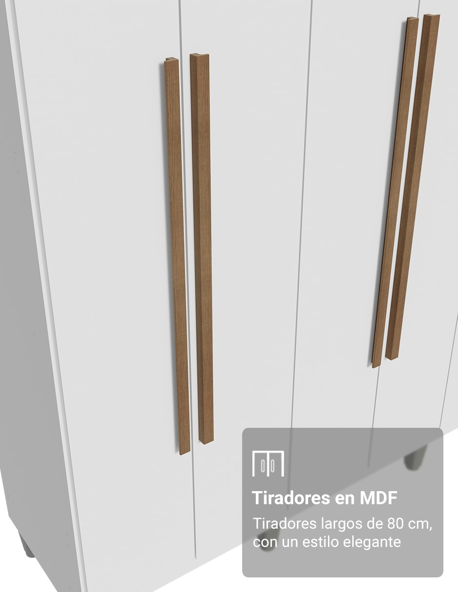 Ropero armable Madesa 1107J54GL1CP de MDP 2