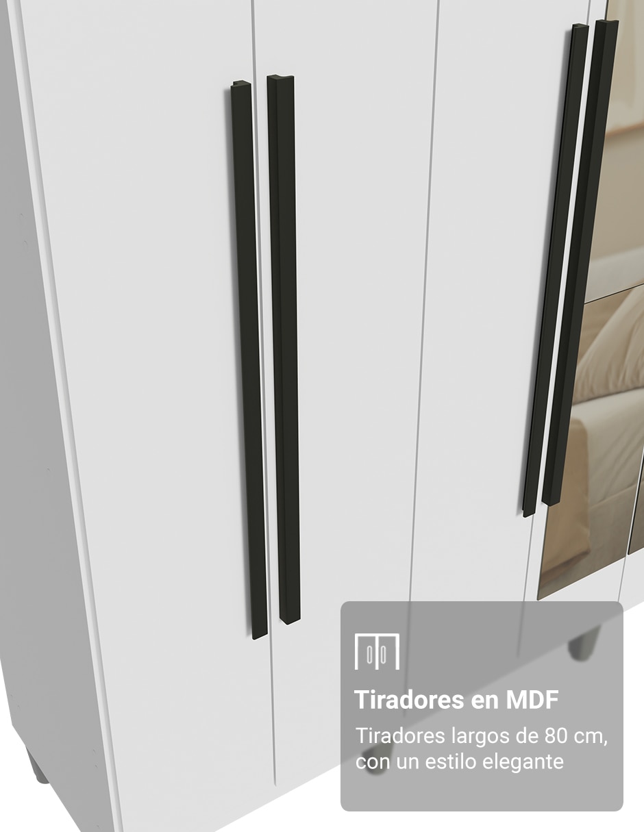 Ropero armable Madesa 1107K52E4GL1CP de MDP 2