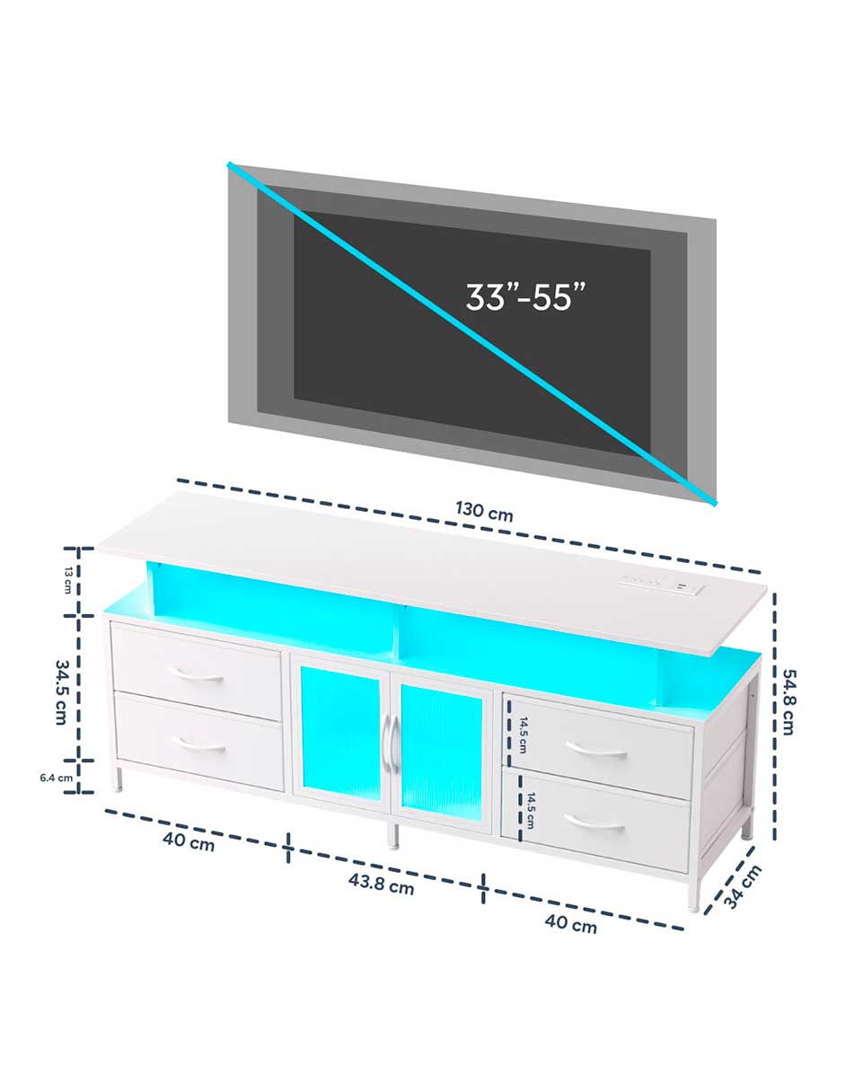Mueble de TV armable de MDF 9