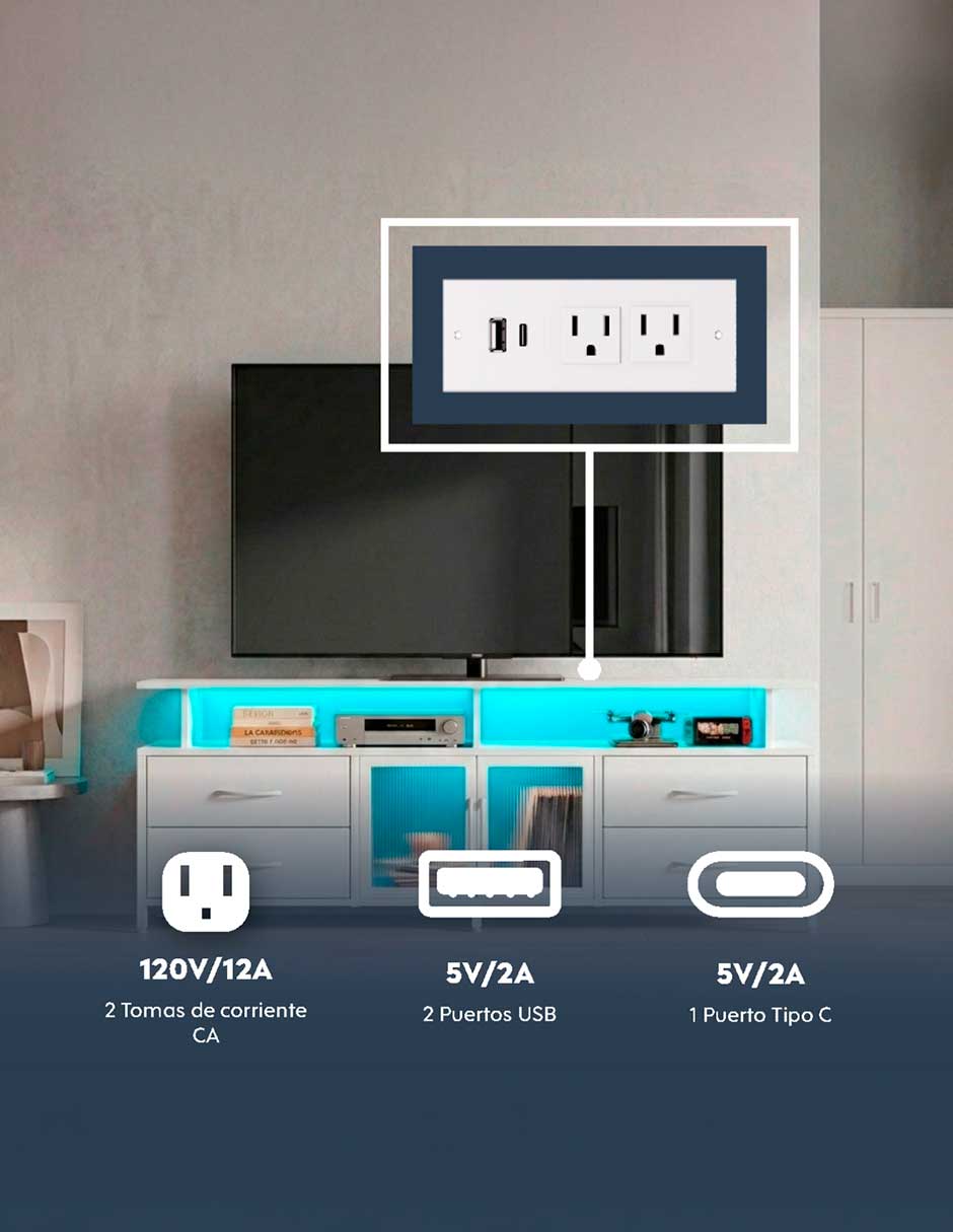 Mueble de TV armable de MDF 4