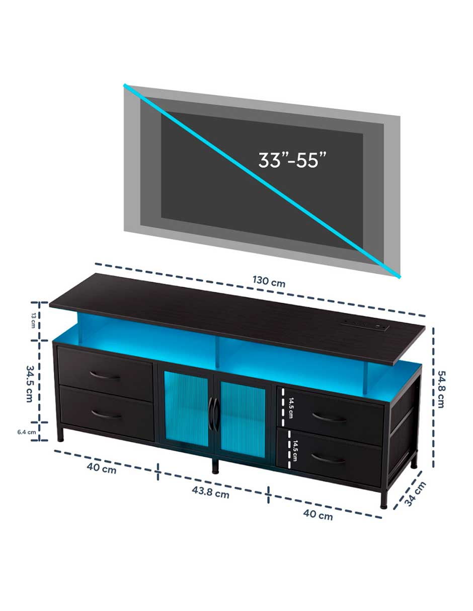 Mueble de tv armable de MDF 9