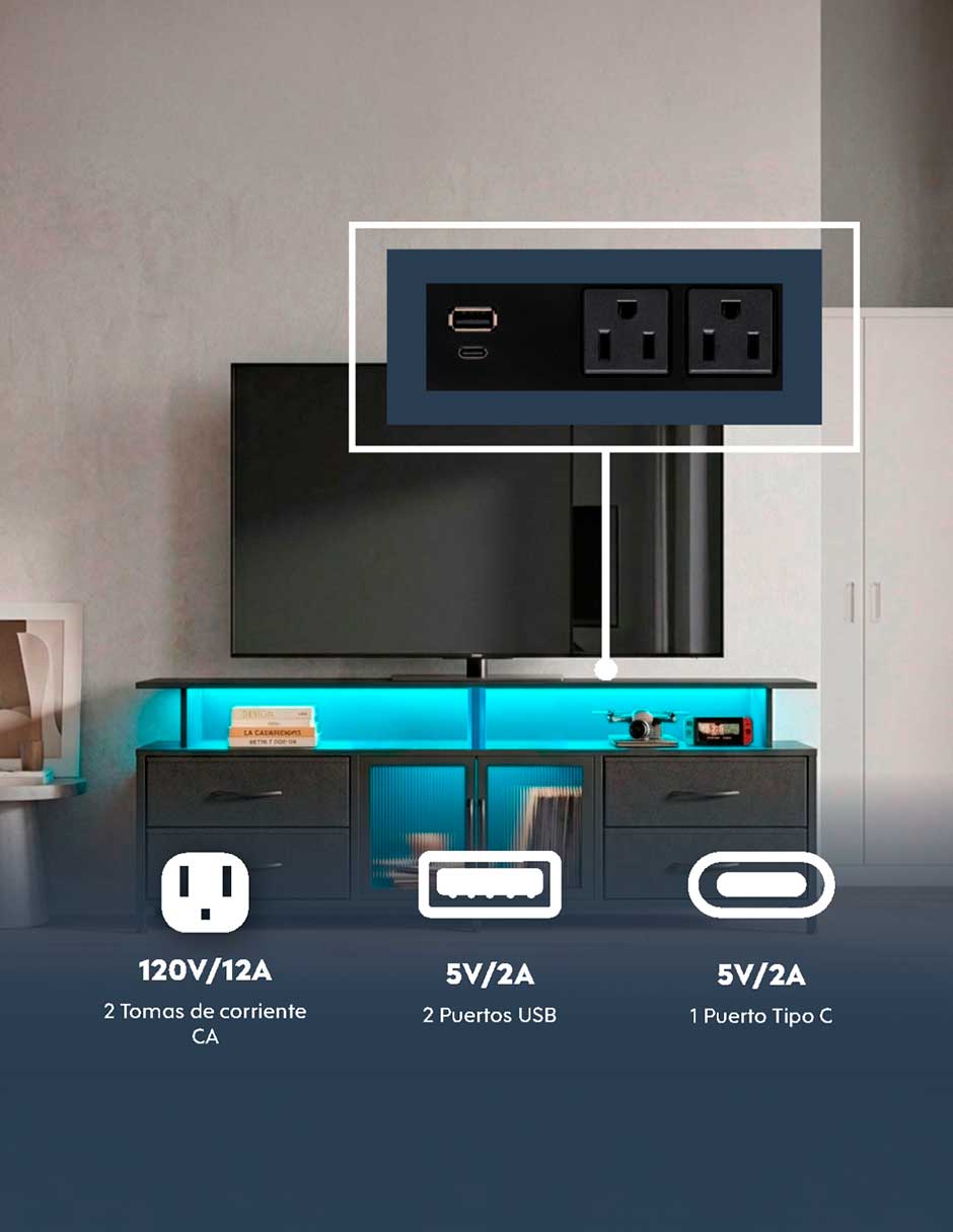 Mueble de tv armable de MDF 5
