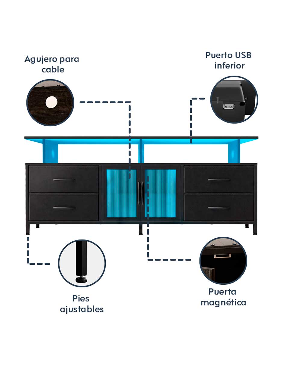 Mueble de tv armable de MDF 4