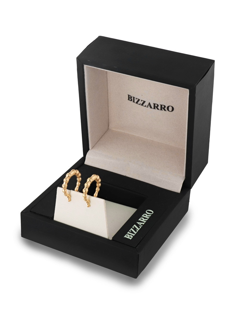 Arracadas joyerias bizzarro de oro amarillo 14 k con acabado brillante 3