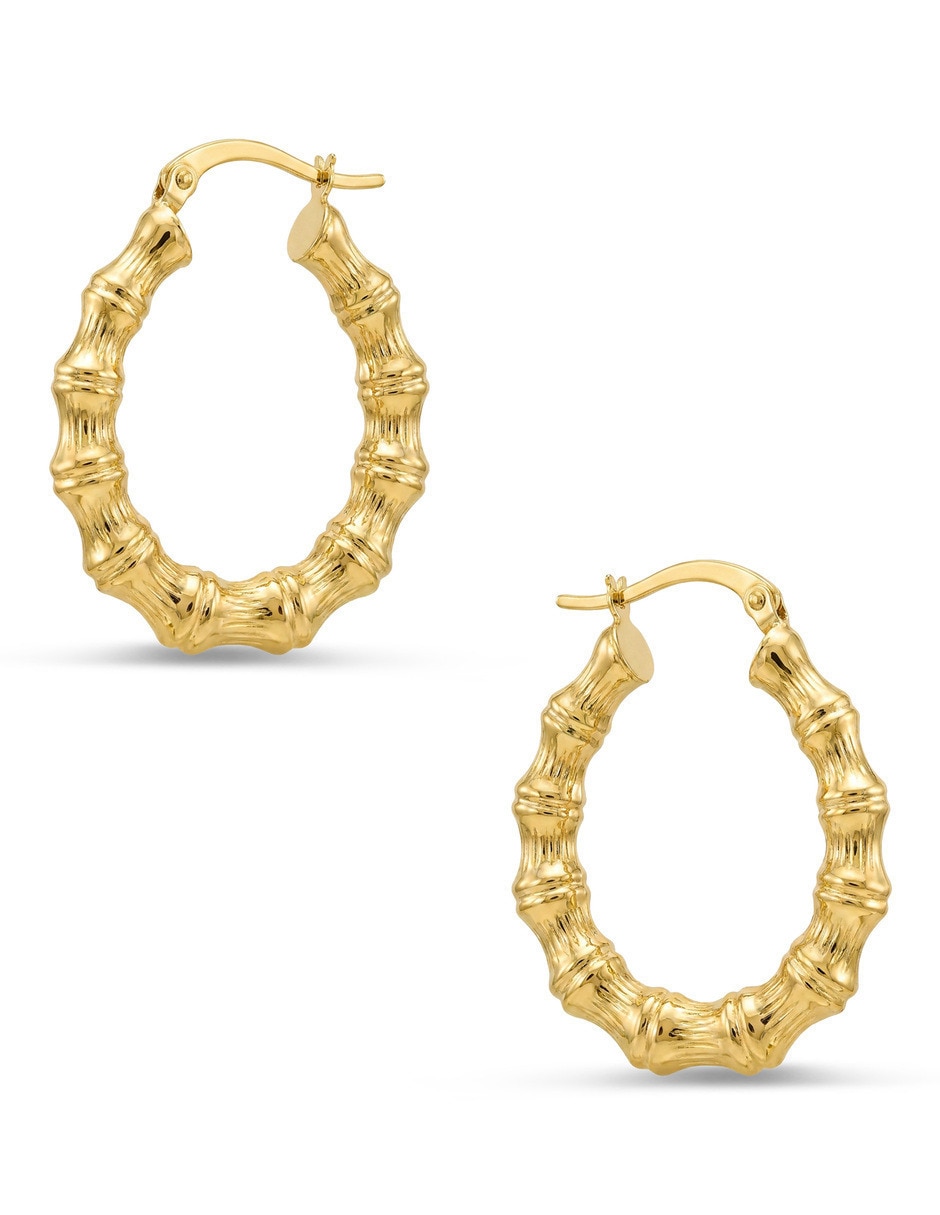Arracadas joyerias bizzarro de oro amarillo 14 k con acabado brillante 4